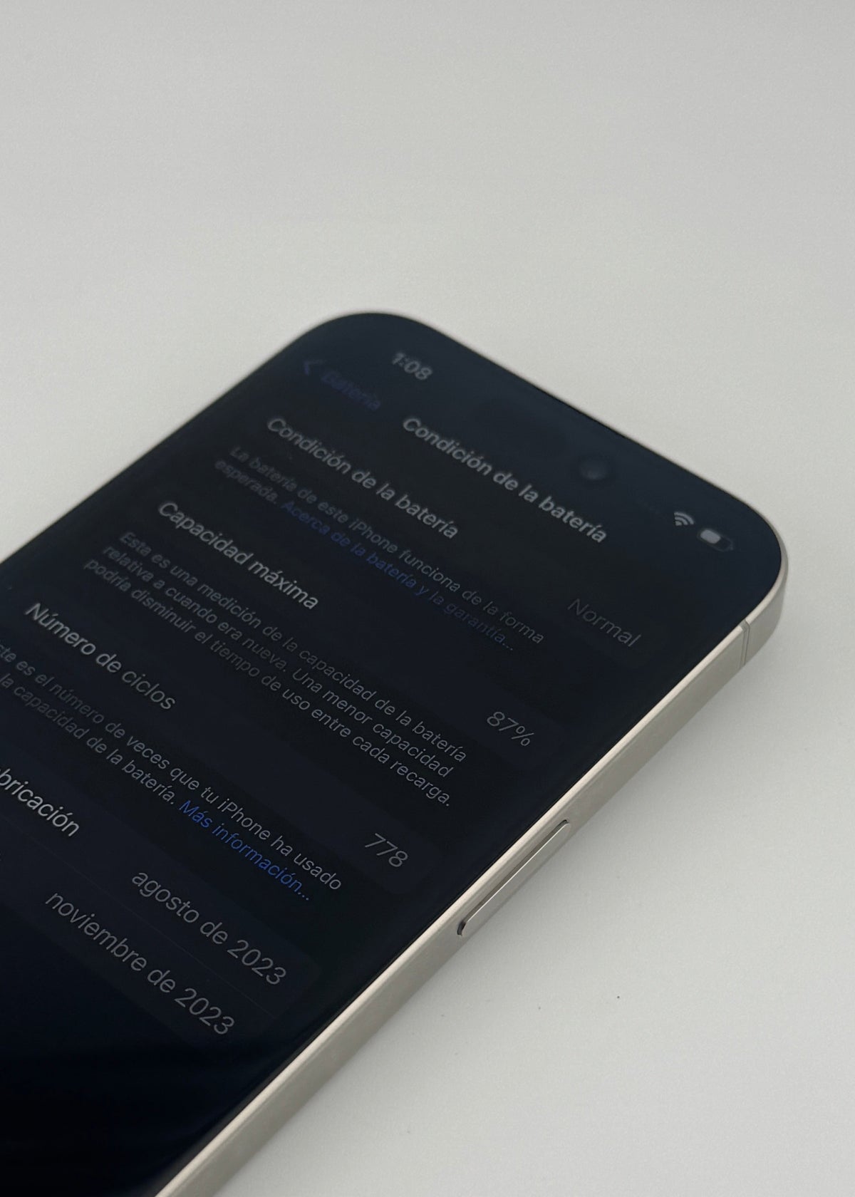 IPHONE 15 PRO / BLANCO TITANIO / 256GB