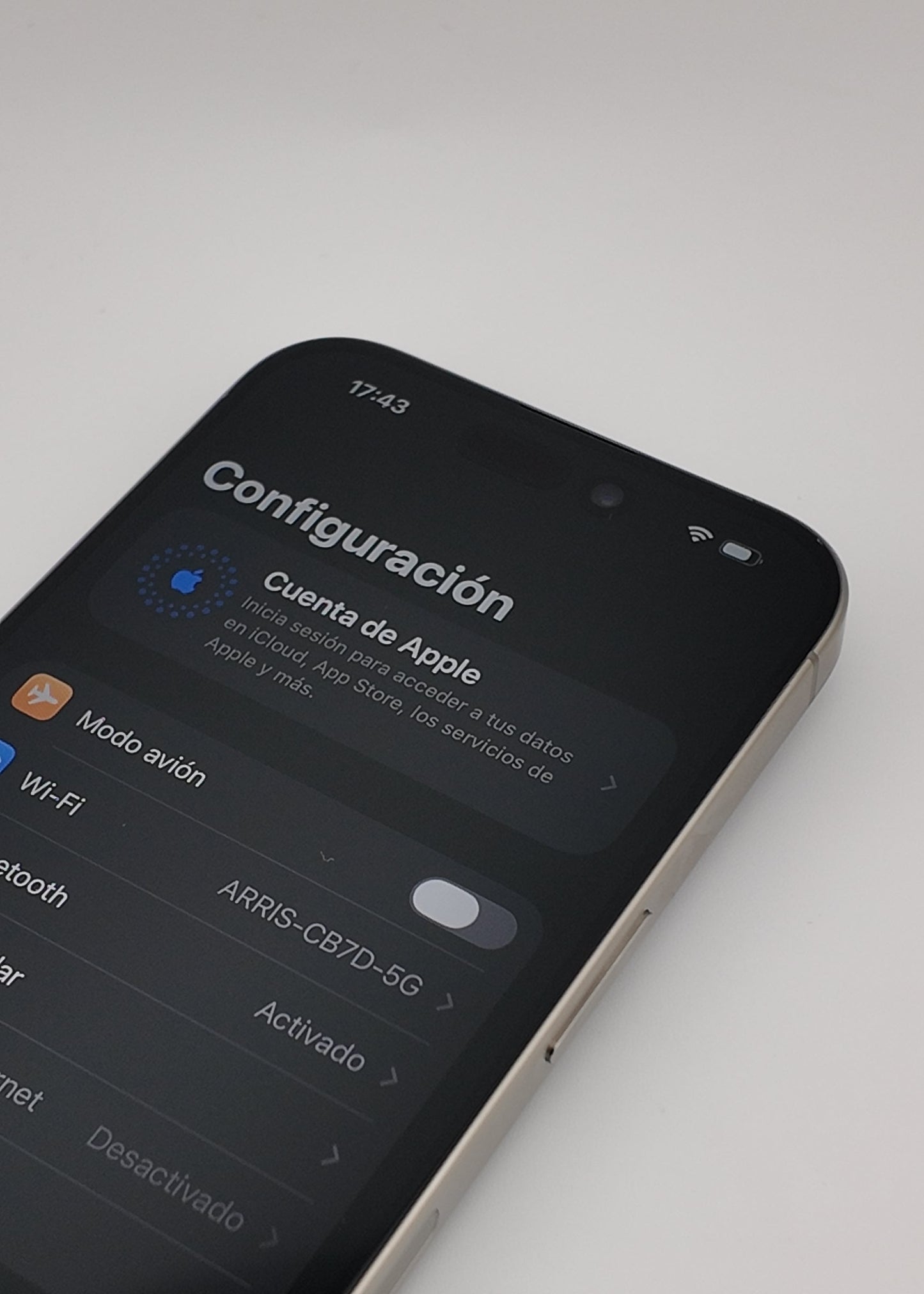 IPHONE 15 PRO / NATURAL TITANIO / 256GB