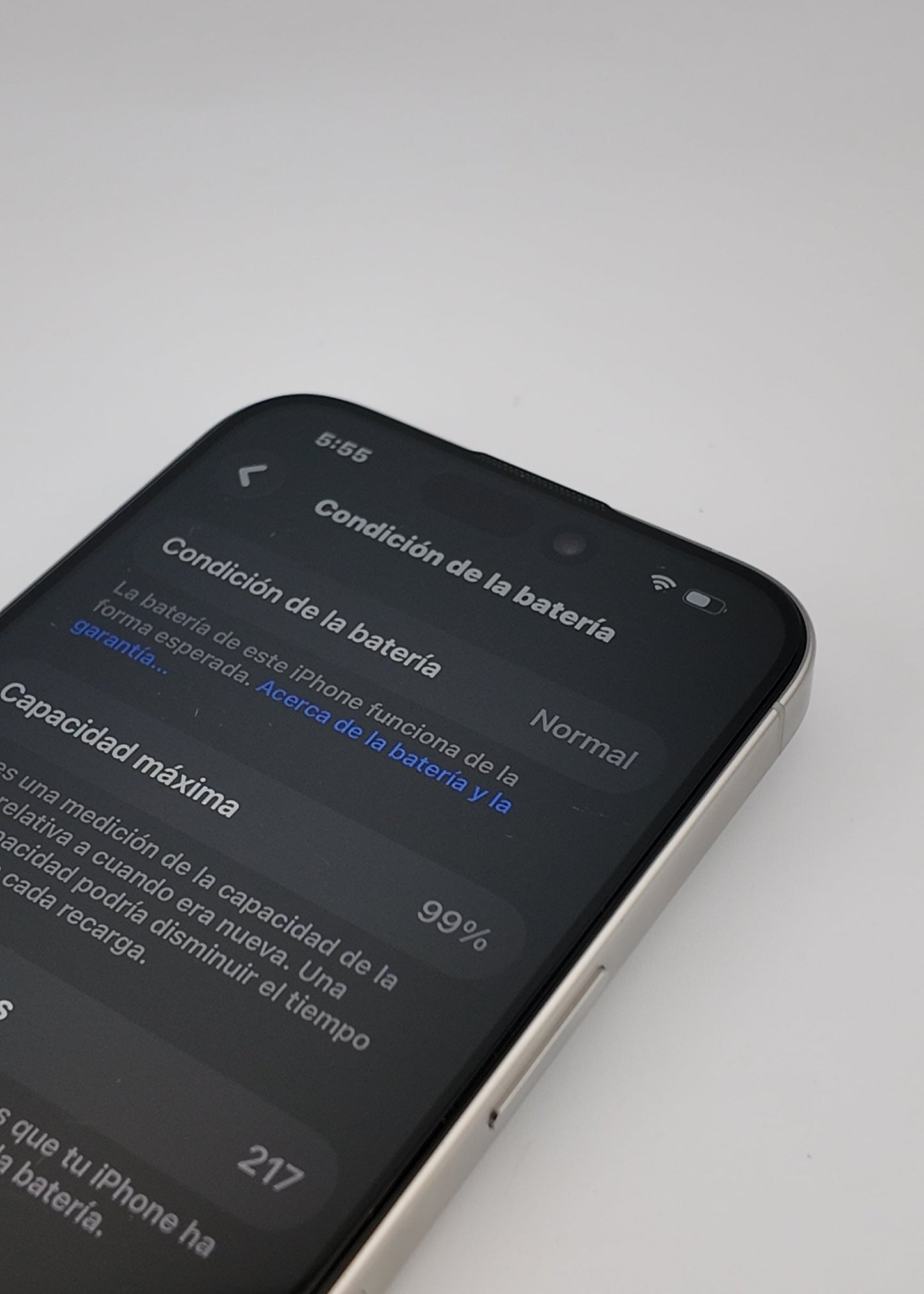 IPHONE 15 PRO / BLANCO TITANIO / 256GB