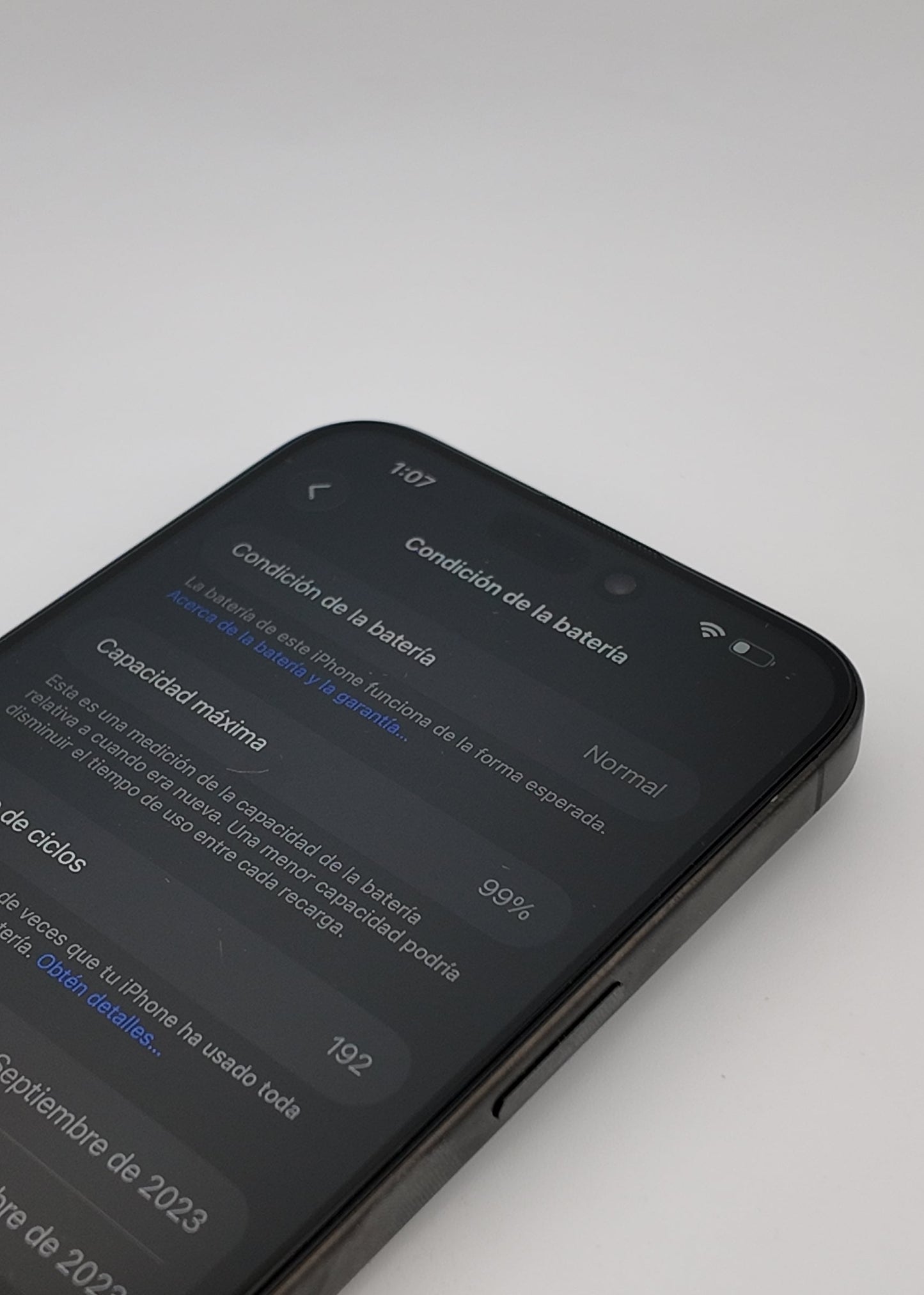 IPHONE 15 PRO MAX / NEGRO TITANIO / 1000GB