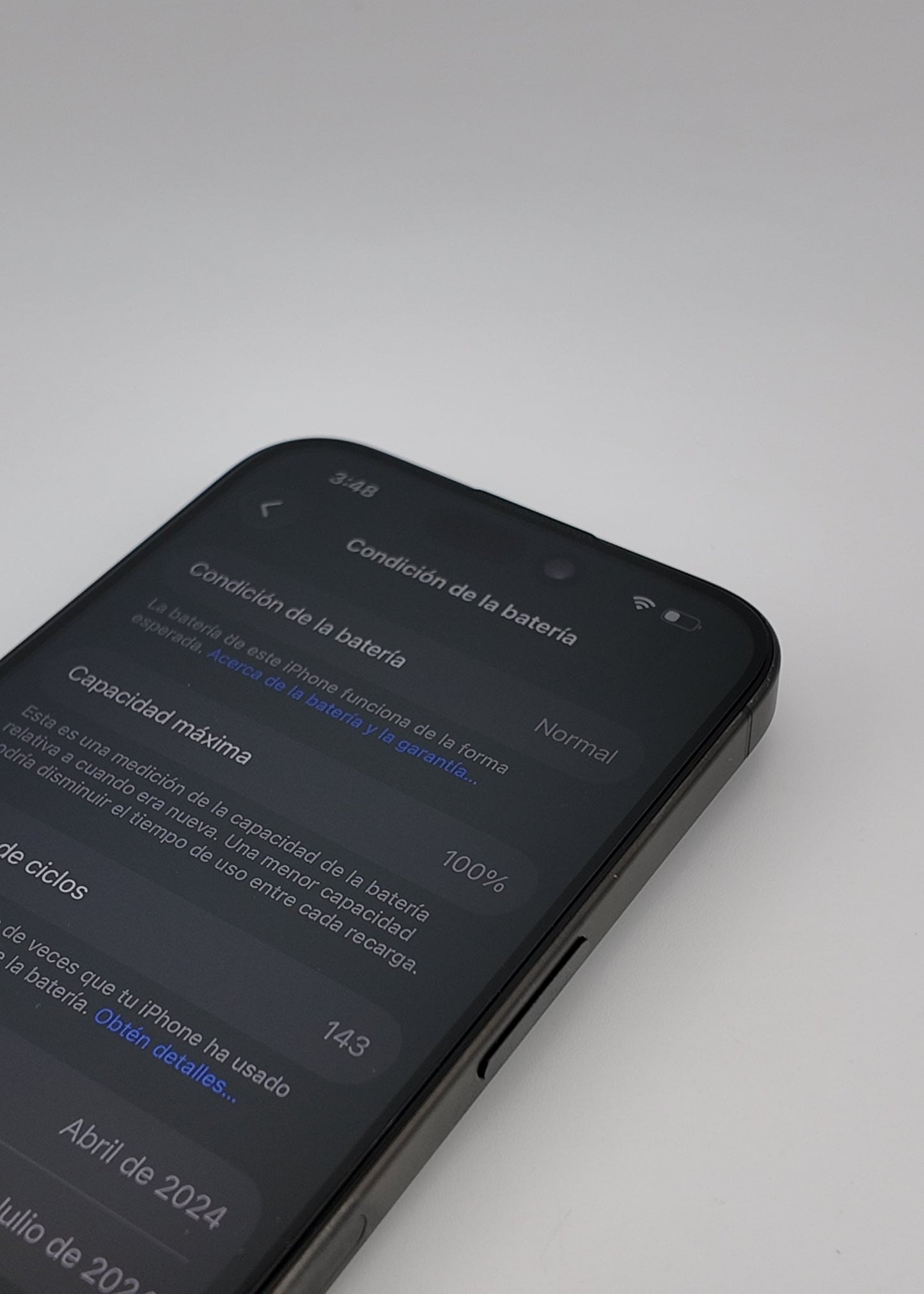 IPHONE 15 PRO / NEGRO TITANIO / 128GB