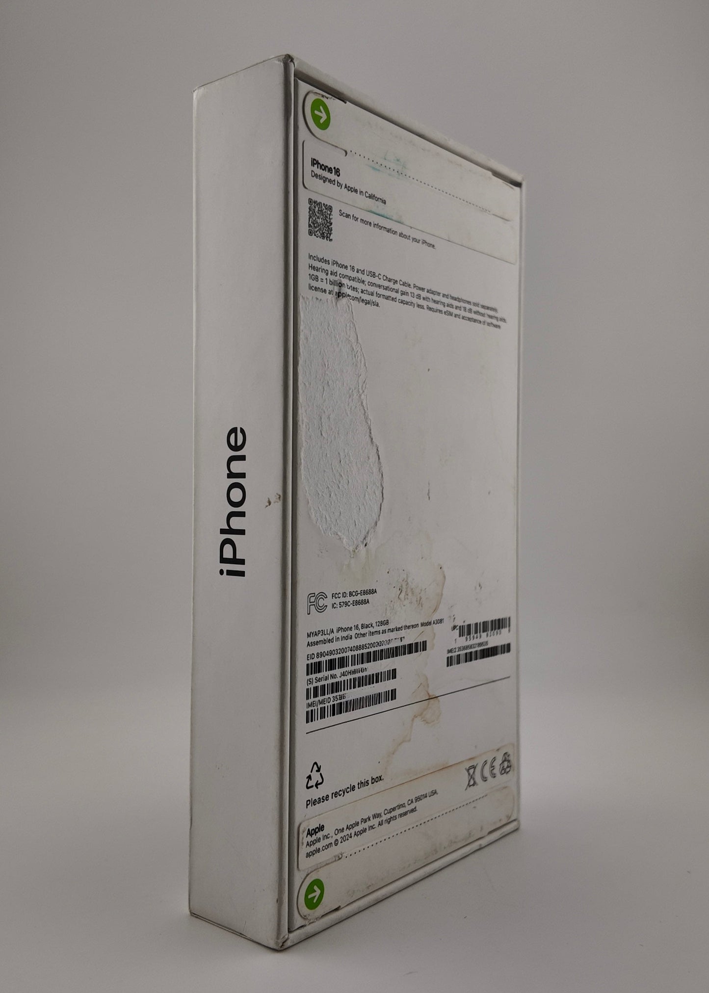 IPHONE 16 / NEGRO / 128GB
